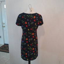 Load image into Gallery viewer, Donna Ricco Black Floral Career Dress, 10
