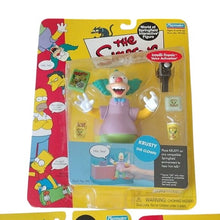 Load image into Gallery viewer, Playmates World of Simpsons Krusty, Bumblebee Man + Cletus Figures, set of 3
