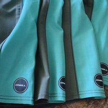 Load image into Gallery viewer, O'Neill Hyperfreak Guru Solid Board Shorts Swim Trunks Army Teal - Size 33- NWT
