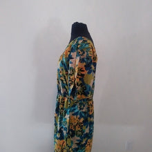 Load image into Gallery viewer, ANGIE Sunshine Blue Floral Asymmetrical Tunic Mini Dress, Size Medium
