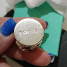 Load image into Gallery viewer, Vintage Carr’s Of Sheffield Sterling Silver &amp; Gold Gilt Pixie Trinket Box
