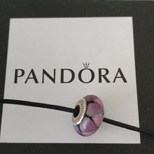 Load image into Gallery viewer, Pandora Murano Glass Bead &quot;Captivating Purple&quot; Sterling Silver 790635
