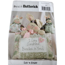Load image into Gallery viewer, Butterick Sewing Pattern B4415 Sunshine Bunnies Bunny Pillow Dress Uncut
