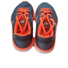 Load image into Gallery viewer, Nike Flex Running Athletic Shoes, 4Y, Dark Grey/White/Total Orange
