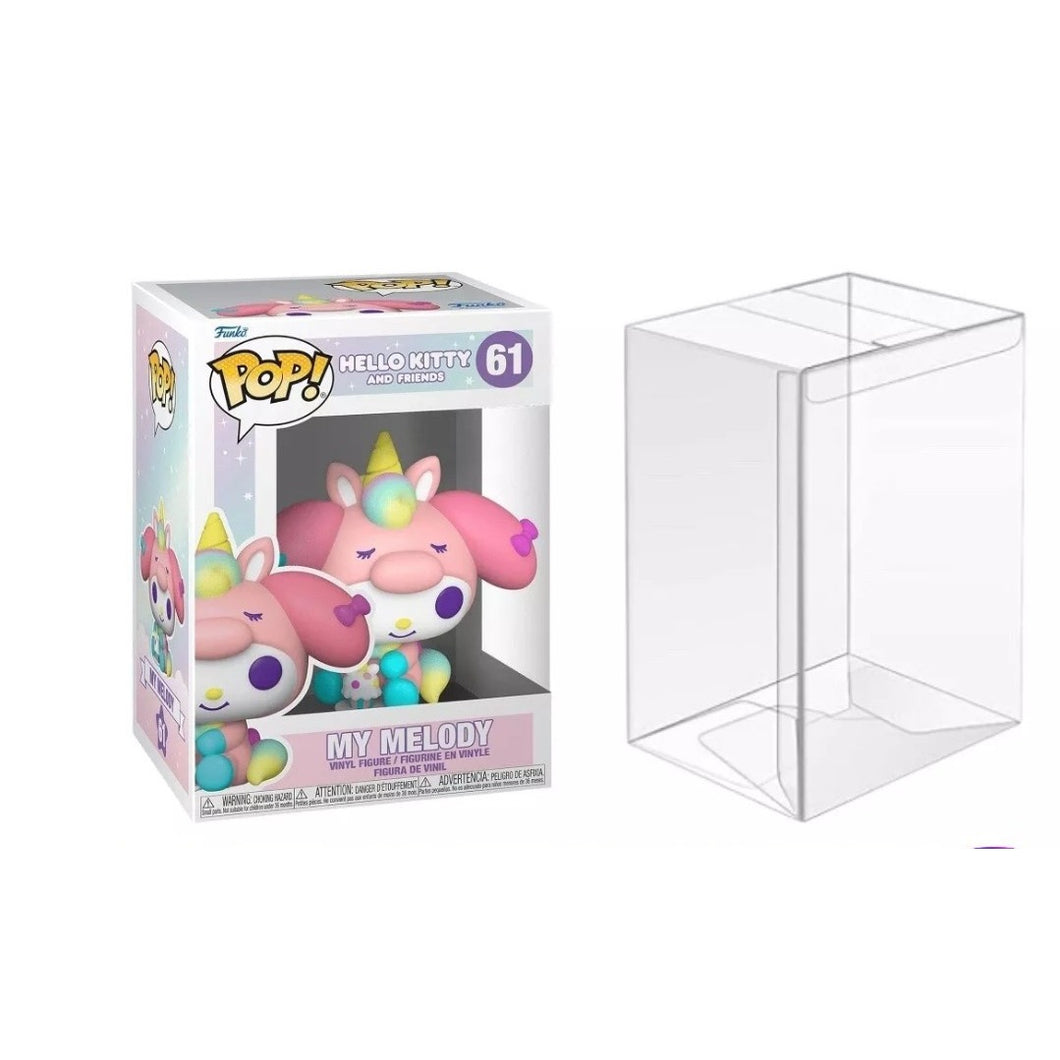 Funko Pop! Vinyl: Hello Kitty- My Melody Unicorn Party #61 In Pop Protector