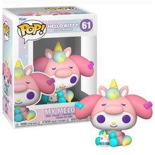 Load image into Gallery viewer, Funko Pop! Vinyl: Hello Kitty- My Melody Unicorn Party #61 In Pop Protector
