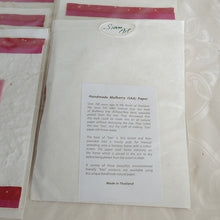 Load image into Gallery viewer, Valentine Heart Mulberry Paper Saa Thai Art Greeting Cards, set of 6
