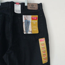 Load image into Gallery viewer, Wrangler Authentics Classic 5-Pocket Relaxed Fit Cotton Jeans, Black, 38W x 32L
