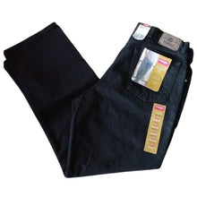 Load image into Gallery viewer, Wrangler Authentics Classic 5-Pocket Relaxed Fit Cotton Jeans, Black, 38W x 32L
