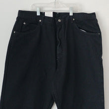 Load image into Gallery viewer, Wrangler Authentics Classic 5-Pocket Relaxed Fit Cotton Jeans, Black, 38W x 32L
