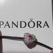 Load image into Gallery viewer, Pandora Sterling Silver In My Heart Bead 791168sru
