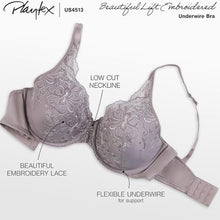 Load image into Gallery viewer, Playtex Secrets Beautiful Lift Embroidered Full Underwire Bra US4513 44DDD
