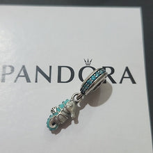 Load image into Gallery viewer, Pandora Retired Sterling Silver Tropical Seahorse Animal Dangle Bead 791311mcz

