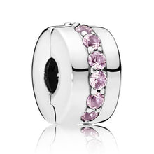 Load image into Gallery viewer, Pandora Shining Path Clip with Pink Zirconia 791972pcz
