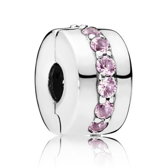 Pandora Shining Path Clip with Pink Zirconia 791972pcz