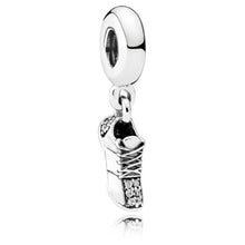 Load image into Gallery viewer, Pandora Sterling Silver Running Shoe Sports Dangle Charm - 792063cz
