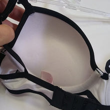 Load image into Gallery viewer, Candie&#39;s Padded Push-Up Bra, White + Black, Size 32A
