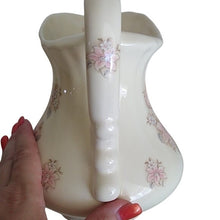 Load image into Gallery viewer, Vintage ATHENA California Small Floral Pitcher and Basin Set, Cream
