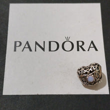 Load image into Gallery viewer, Pandora Sterling Silver October Signature Birthstone Heart Charm 791784noo
