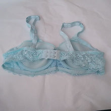 Load image into Gallery viewer, Baby Blue Lace Push-up Bra, Medium
