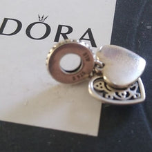 Load image into Gallery viewer, Pandora My Wife Always Heart Dangle Charm 792099CZ Sterling ALE 925
