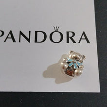 Load image into Gallery viewer, Pandora Sterling Silver It&#39;s a Boy Baby Teddy Bear Bead w/ Blue Ribbon - 79112
