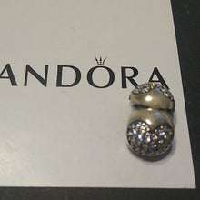 Load image into Gallery viewer, Pandora Pave Love of My Life Heart Clip Charm 791053cz Silver ALE 925
