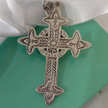 Load image into Gallery viewer, Jerusalem Eilat Stone in Sterling Silver Cross 925 Pendant Israel
