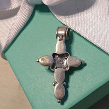 Load image into Gallery viewer, Sterling Silver &amp; Moonstone Cross Pendant 925, 4.28 g
