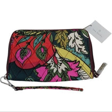 Load image into Gallery viewer, Vera Bradley RFID Grab &amp; Go Wristlet in Autumn Leaves, Large
