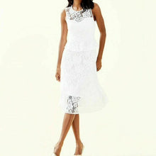 Load image into Gallery viewer, Lilly Pulitzer Nolea White Dress, Paradise Found Lace, 10
