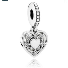 Load image into Gallery viewer, Pandora My Wife Always Heart Dangle Charm 792099CZ Sterling ALE 925
