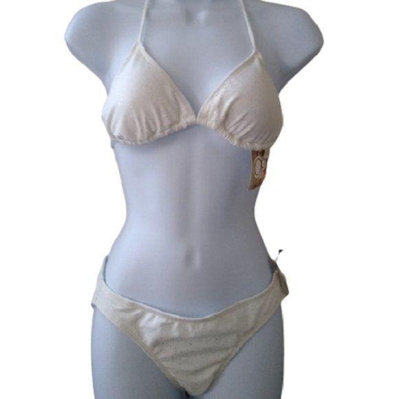 Ocean Pacific OP Triangle Bikini White, 7/9