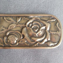 Load image into Gallery viewer, Vintage Repousse Floral 925 Sterling Silver Brooch
