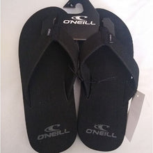 Load image into Gallery viewer, O&#39;Neill Phluff Daddy Black Flip Flop, Size 7 Sandals
