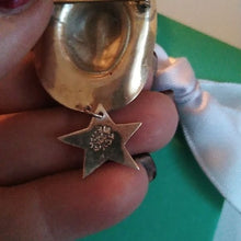 Load image into Gallery viewer, Sterling Silver 925 Cowboy Hat Star Dangle Brooch Mexico signed
