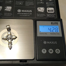 Load image into Gallery viewer, Sterling Silver &amp; Moonstone Cross Pendant 925, 4.28 g
