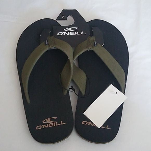 O'Neill Phluff Daddy Olive Flip Flop, Size 7 Sandals