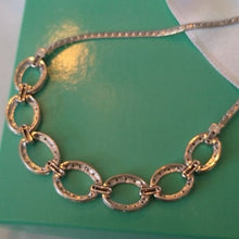 Load image into Gallery viewer, Diamond 925 Flat Oval Link Chain Necklace Heng Ngai HN Hong Kong Designer
