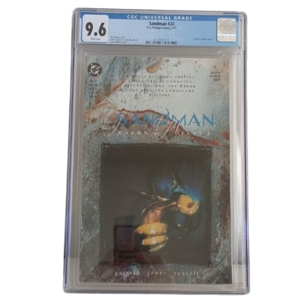 D.C. Vertigo Comics SANDMAN #24 9.6 CGC graded 3/91 WP