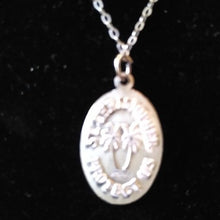 Load image into Gallery viewer, Vintage Sterling Silver 925 Saint Christopher Oval Medal on  18&quot; Chain
